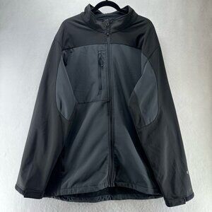 Stormtech Jacket Mens Size 3XL Soft Shell Fleece Lined Full Zip Gray Black